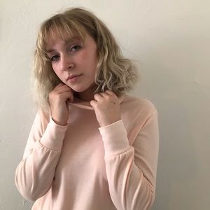 Light pink turtle neck sweater